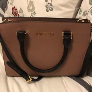 Michael Kors satchel with matching wallet